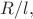 $R/l,$