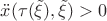 $\ddot x(\tau(\tilde\xi),\tilde\xi)>0$ $\ddot x(\tau(\tilde\xi),\tilde\xi)>0$