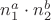 $n_1^a \cdot n_2^b$