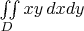 $\iint\limits_D xy\,dxdy$