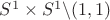 $S^1 \times S^1 \textbackslash (1,1)$