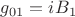 ${g_{01}} = {{iB}_1}$