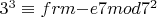 $3^3\equiv\27 mod 7^2$