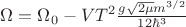 $\Omega=\Omega_0-VT^2\frac{g\sqrt{2\mu}m^{3/2}}{12\hbar^3}$