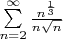 $\sum\limits_{n=2}^{\infty} \frac{n^{\frac{1}{3}}}{n \sqrt{n}}$