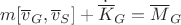 $m[\overline v_G,\overline v_S]+\dot{\overline K}_G=\overline M_G$