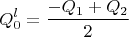 $$Q_0^l=\frac{-Q_1+Q_2}{2}$$