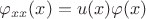 $\varphi_{xx}(x)=u(x)\varphi(x)$