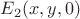 $E_2(x,y,0)$