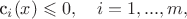 c_i(x)\leqslant 0,\quad i=1,...,m,