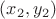 $(x_{2},y_{2})$