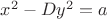 $x^2-Dy^2=a$ $x^2-Dy^2=a$