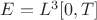 $E=L^{3}[0,T]$