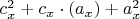 $c_x^2+c_x\cdot (a_x)+a_x^2$