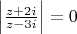 $\left | \frac{z+2i}{z-3i} \right |=0$