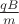 $\frac{qB}{m}$
