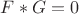 $F \ast G=0$