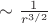$ \sim \frac 1 {r^{3/2}}$