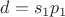 $d=s_1p_1$