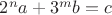 $2^na+3^mb=c$