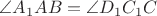 $\angle A_1AB = \angle D_1C_1C$