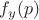 $f_{y}(p)$