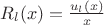$R_l(x) = \frac{u_l(x)}{x}$