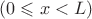 $(0\leqslant x<L)$