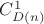 $C_{D(n)}^1$ $C_{D(n)}^1$