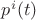 $p^{i}(t)$