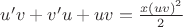 $u'v+v'u + uv = \frac{x(uv)^2}{2}$