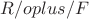 $R/oplus/ F\R$