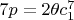 $7p=2\theta c_1^7$
