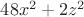 $48x^2+2z^2$