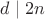 $d\mid 2n$