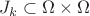 $J_k\subset \Omega\times\Omega$ $J_k\subset \Omega\times\Omega$
