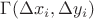 $\Gamma(\Delta x_i ,\Delta y_i)$