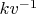 $kv^{-1}$