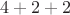 $4+2+2$