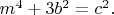 $m^4+3b^2=c^2.$