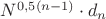 $N^{0,5(n-1)}\cdot d_n$