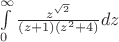 $\int\limits_0^\infty \frac{z^{\sqrt{2}}}{(z+1)(z^2+4)}dz$ $\int\limits_0^\infty \frac{z^{\sqrt{2}}}{(z+1)(z^2+4)}dz$