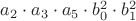 $a_2 \cdot a_3\cdot a_5\cdot b_0^2\cdot b_1^2$