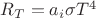 $R_T=a_i{\sigma}{T^4}$