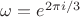 $\omega=e^{2\pi i/3}$
