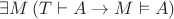 $\exists M\, (T\vdash A \to M\vDash A)$