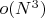$o(N^3)$