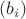 $(b_i)$