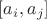 $[a_i,a_j]$