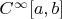 $C^{\infty}[a,b]$